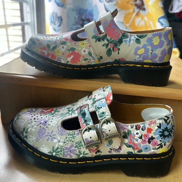 Dr. Martens Floral Buckle Flats - Picture 6 of 11